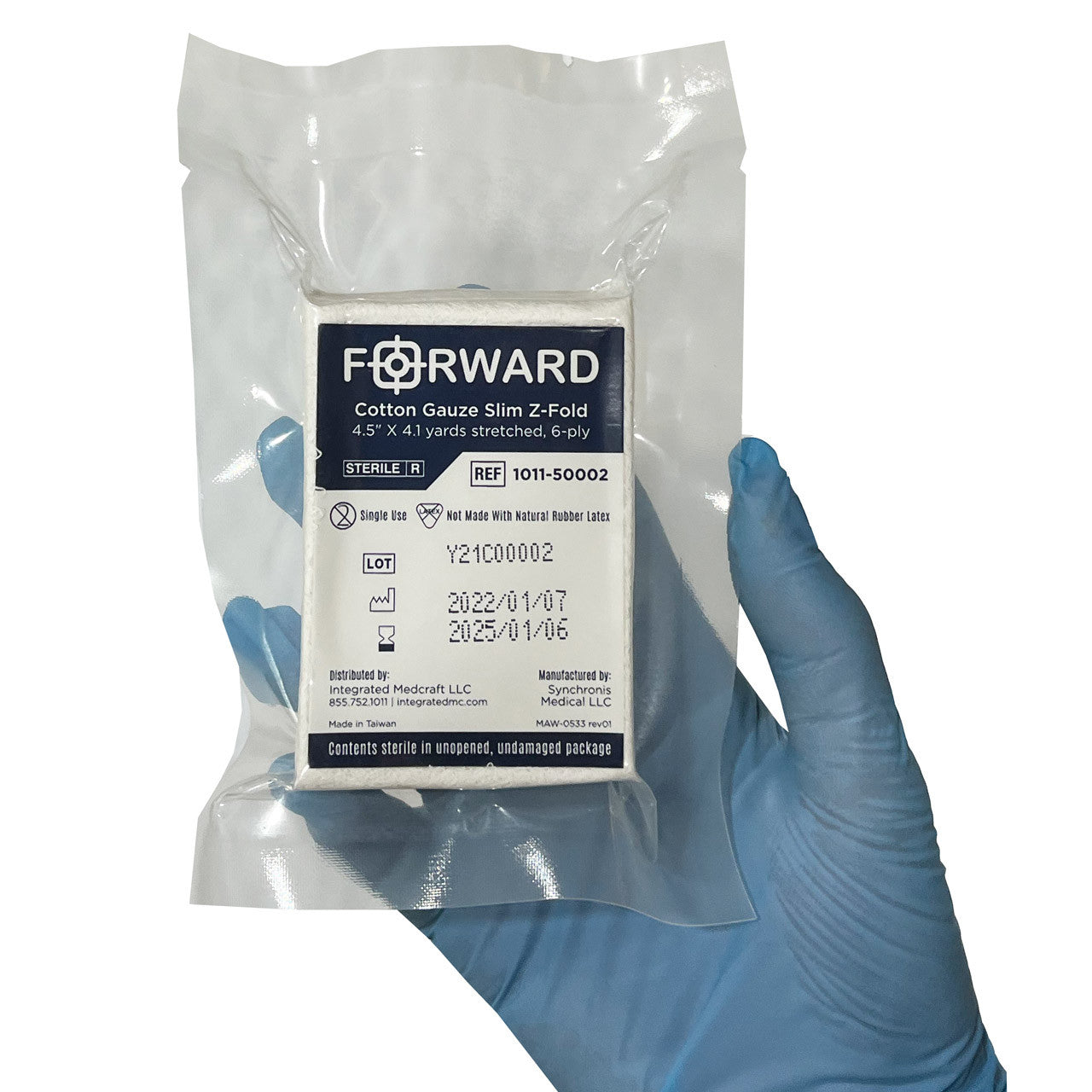 Forward Z-Fold/Packed Compressed Gauze