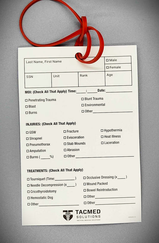 TacMed Soluitons Combat Casualty Tag/Card