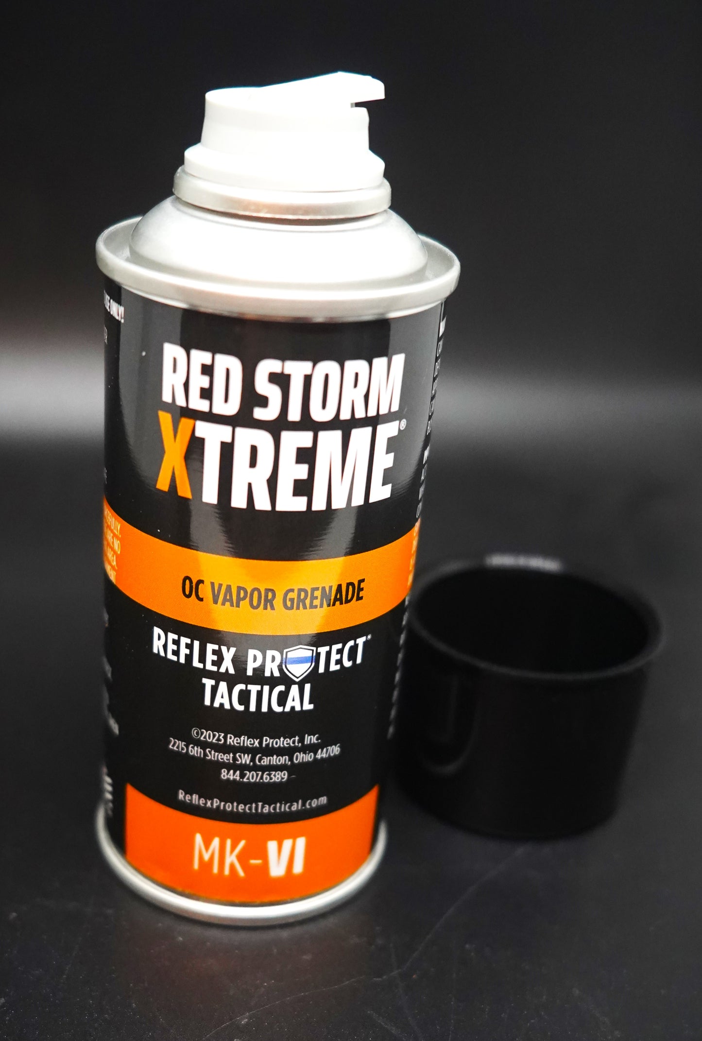 RED STORM XTREME OC VAPOR GRENADE - REFLEX PROTECT TACTICAL